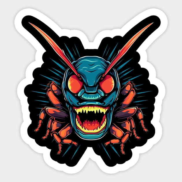 Cockroach Smiling Sticker by JH Mart